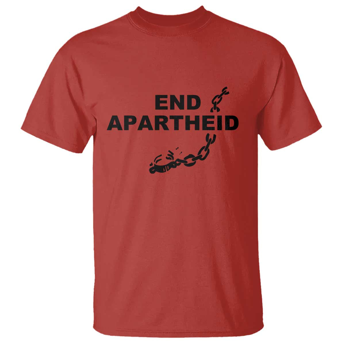 End Apartheid Human Rights T Shirt Broken Chain Social Justice Activist
