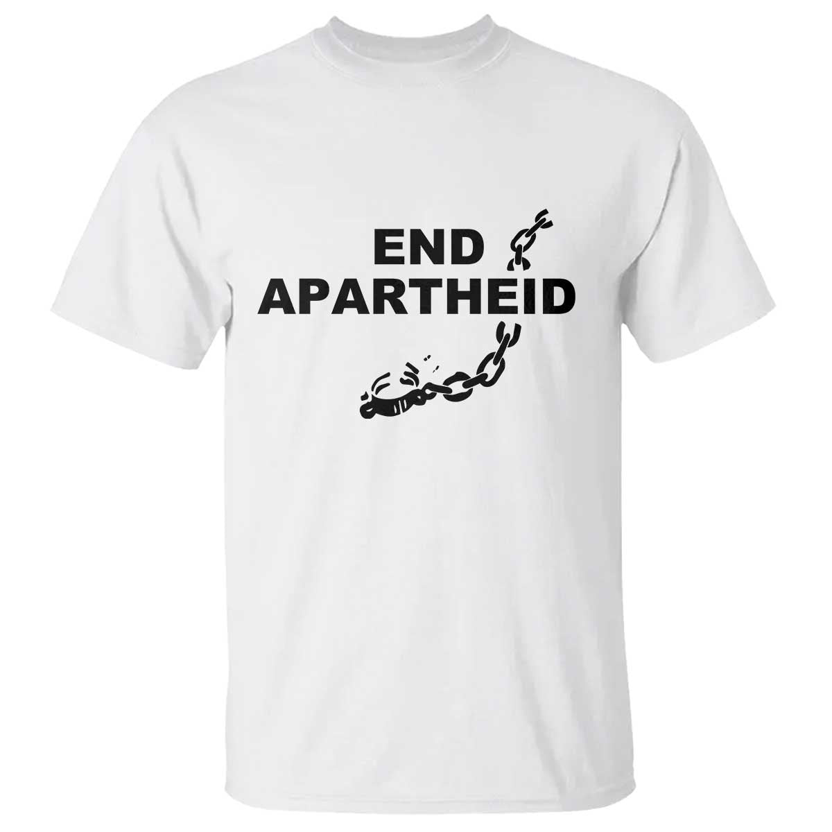End Apartheid Human Rights T Shirt Broken Chain Social Justice Activist
