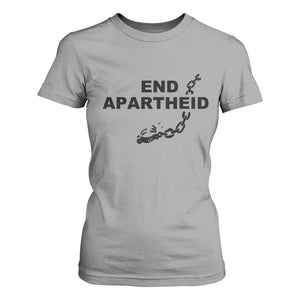 End Apartheid Human Rights T Shirt For Women Broken Chain Social Justice Activist