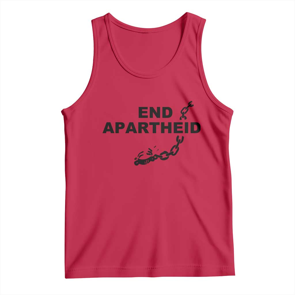End Apartheid Human Rights Tank Top Broken Chain Social Justice Activist