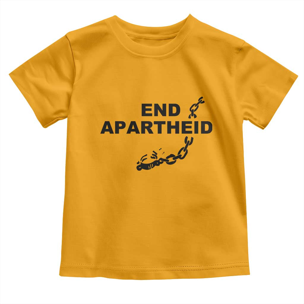 End Apartheid Human Rights Toddler T Shirt Broken Chain Social Justice Activist