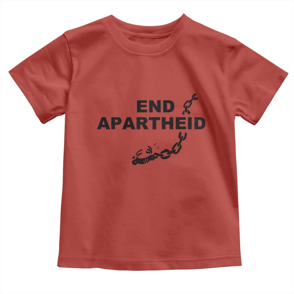 End Apartheid Human Rights Toddler T Shirt Broken Chain Social Justice Activist