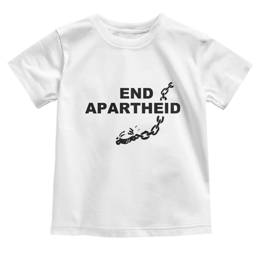 End Apartheid Human Rights Toddler T Shirt Broken Chain Social Justice Activist