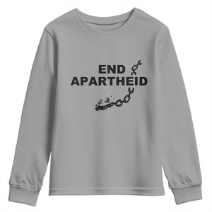 End Apartheid Human Rights Youth Sweatshirt Broken Chain Social Justice Activist