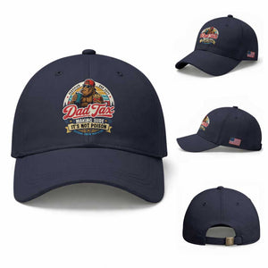 Funny Dad Tax Certified Dad Duty Bigfoot Baseball Cap Vintage Sasquatch Official Snack Inspector