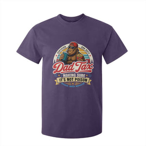 Funny Dad Tax Certified Dad Duty Bigfoot T Shirt For Kid Vintage Sasquatch Official Snack Inspector
