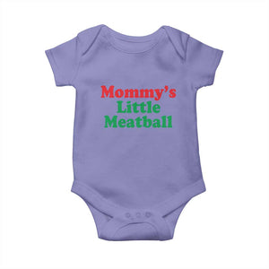 Mommy's Little Meatball Baby Onesie Funny Italian Family Baby Humor TS02 Violet Print Your Wear