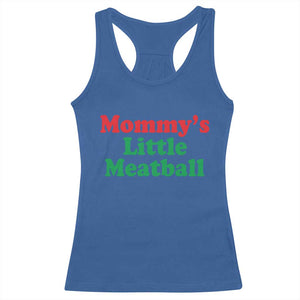 Mommy's Little Meatball Racerback Tank Top Funny Italian Family Baby Humor TS02 Royal Blue Print Your Wear