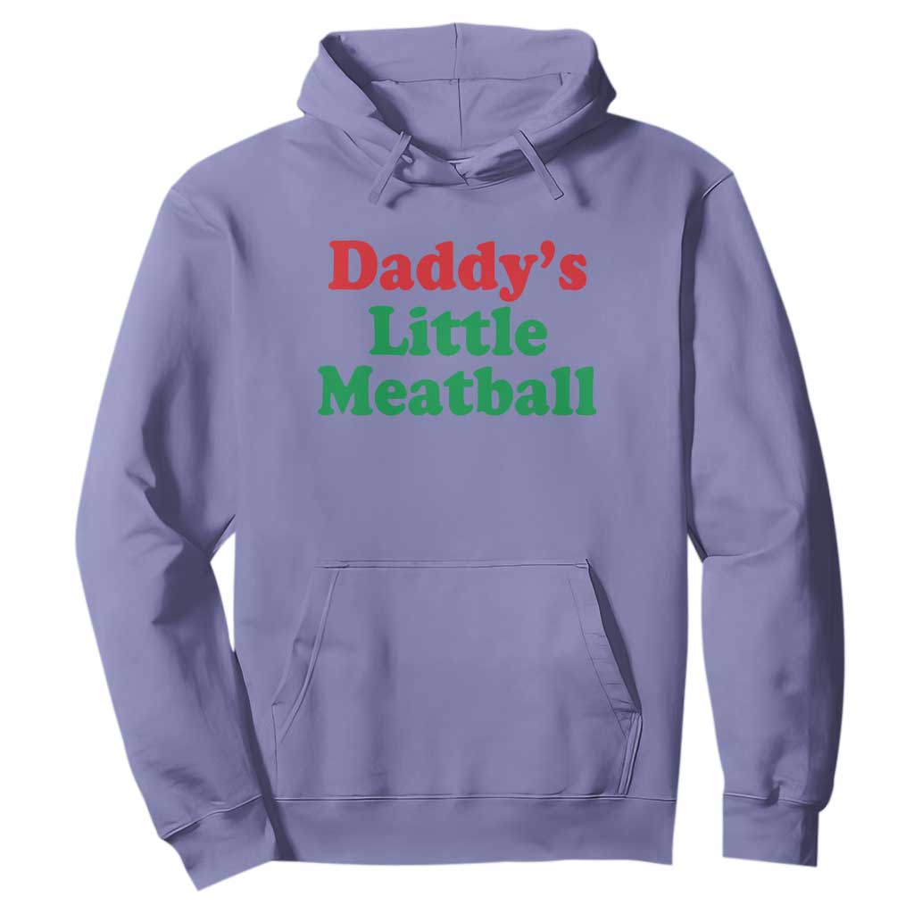 Daddy's Little Meatball Hoodie Funny Italian Family Baby Humor TS02 Violet Print Your Wear