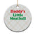 Daddy's Little Meatball Ceramic Ornament Funny Italian Family Baby Humor TS02 1pc Christmas Plaid Print Your Wear