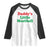 Daddy's Little Meatball Raglan Shirt Funny Italian Family Baby Humor TS02 White Black Print Your Wear