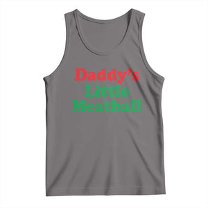 Daddy's Little Meatball Tank Top Funny Italian Family Baby Humor TS02 Deep Heather Print Your Wear
