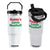 Daddy's Little Meatball Flip Straw Tumbler Funny Italian Family Baby Humor TS02 One Size: 30 oz White Print Your Wear