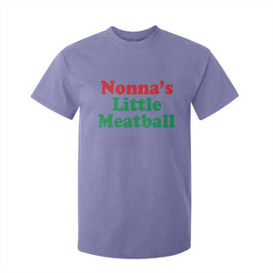 Nonna's Little Meatball T Shirt For Kid Funny Italian Family Baby Humor TS02 Violet Print Your Wear
