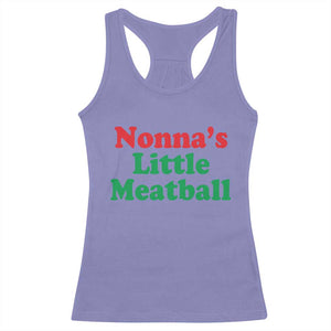 Nonna's Little Meatball Racerback Tank Top Funny Italian Family Baby Humor TS02 Violet Print Your Wear