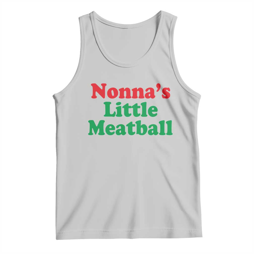 Nonna's Little Meatball Tank Top Funny Italian Family Baby Humor TS02 Ash Print Your Wear