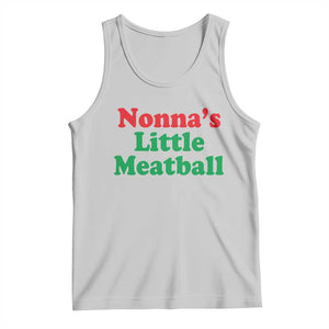 Nonna's Little Meatball Tank Top Funny Italian Family Baby Humor TS02 Ash Print Your Wear