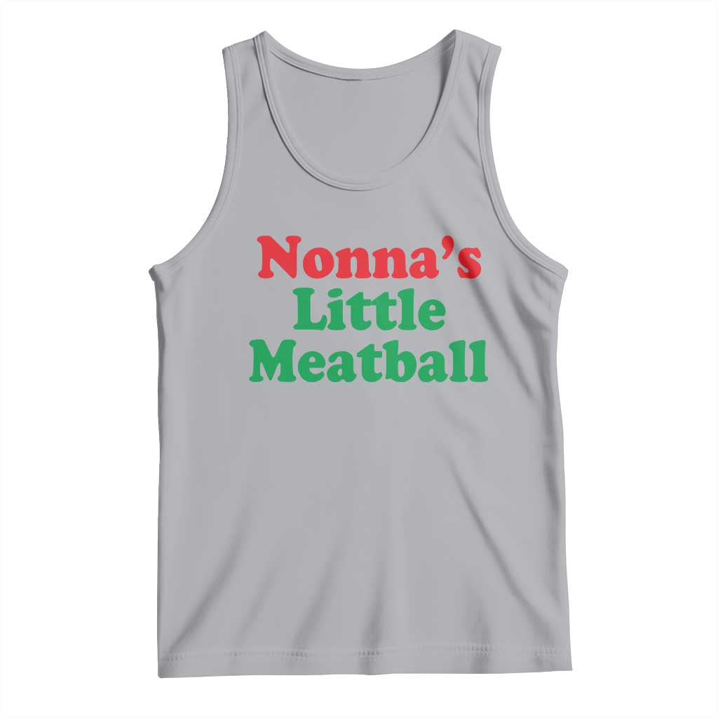 Nonna's Little Meatball Tank Top Funny Italian Family Baby Humor TS02 Athletic Heather Print Your Wear