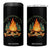 Fires Friends Fun Camping Crew 4 in 1 Can Cooler Tumbler Cozy Campfire Adventure Outdoor Lovers TS02 One Size: 16 oz Black Print Your Wear
