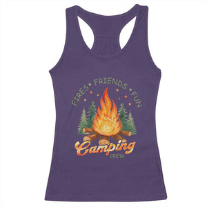 Fires Friends Fun Camping Crew Racerback Tank Top Cozy Campfire Adventure Outdoor Lovers TS02 Purple Print Your Wear