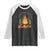 Fires Friends Fun Camping Crew Raglan Shirt Cozy Campfire Adventure Outdoor Lovers TS02 Black White Print Your Wear