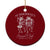 Summerween Social Club Ceramic Ornament Spooky All Year Skeleton Summer Halloween Beach Party - Print Your Wear