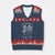 Summerween Social Club V-Neck Knit Sweater Vest Spooky All Year Skeleton Summer Halloween Beach Party - Print Your Wear
