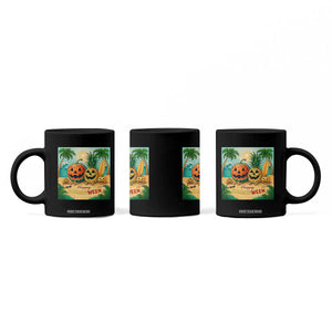 Retro Tropical Summerween Coffee Mug Halloween Summer Beach Cocktail Boo TS02 Print Your Wear