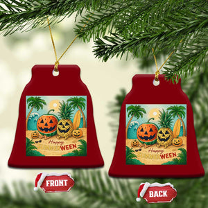 Retro Tropical Summerween Ceramic Ornament Halloween Summer Beach Cocktail Boo TS02 Print Your Wear