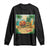 Retro Tropical Summerween Long Sleeve Shirt Halloween Summer Beach Cocktail Boo TS02 Black Print Your Wear