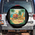 Retro Tropical Summerween Spare Tire Cover Halloween Summer Beach Cocktail Boo TS02 No hole Black Print Your Wear