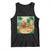 Retro Tropical Summerween Tank Top Halloween Summer Beach Cocktail Boo TS02 Black Print Your Wear