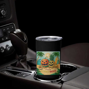 Retro Tropical Summerween Tumbler Cup Halloween Summer Beach Cocktail Boo TS02 Print Your Wear