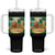 Retro Tropical Summerween Tumbler With Handle Halloween Summer Beach Cocktail Boo TS02 One Size: 40 oz Black Print Your Wear