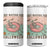 Spooky Summer Skeleton 4 in 1 Can Cooler Tumbler Just Waiting For Halloween Summer Pool Party TS02 One Size: 16 oz White Print Your Wear