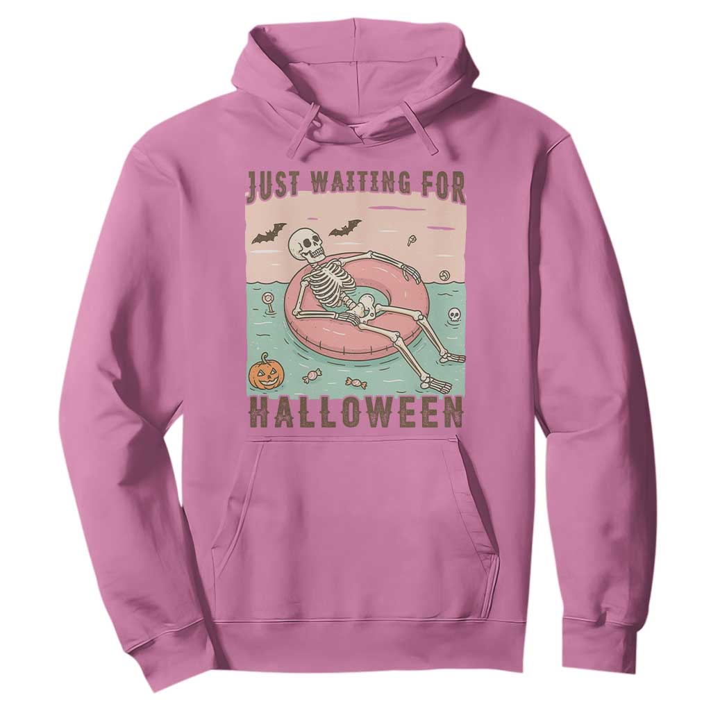 Spooky Summer Skeleton Hoodie Just Waiting For Halloween Summer Pool Party TS02 Azalea Print Your Wear