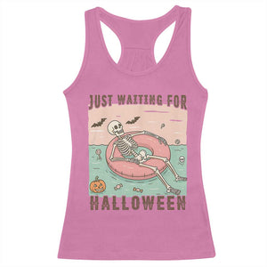 Spooky Summer Skeleton Racerback Tank Top Just Waiting For Halloween Summer Pool Party TS02 Azalea Print Your Wear