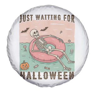 Spooky Summer Skeleton Spare Tire Cover Just Waiting For Halloween Summer Pool Party TS02 Print Your Wear