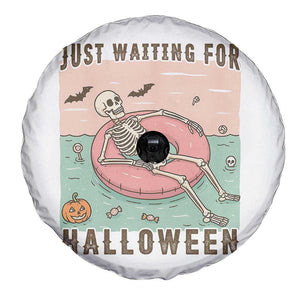 Spooky Summer Skeleton Spare Tire Cover Just Waiting For Halloween Summer Pool Party TS02 Print Your Wear