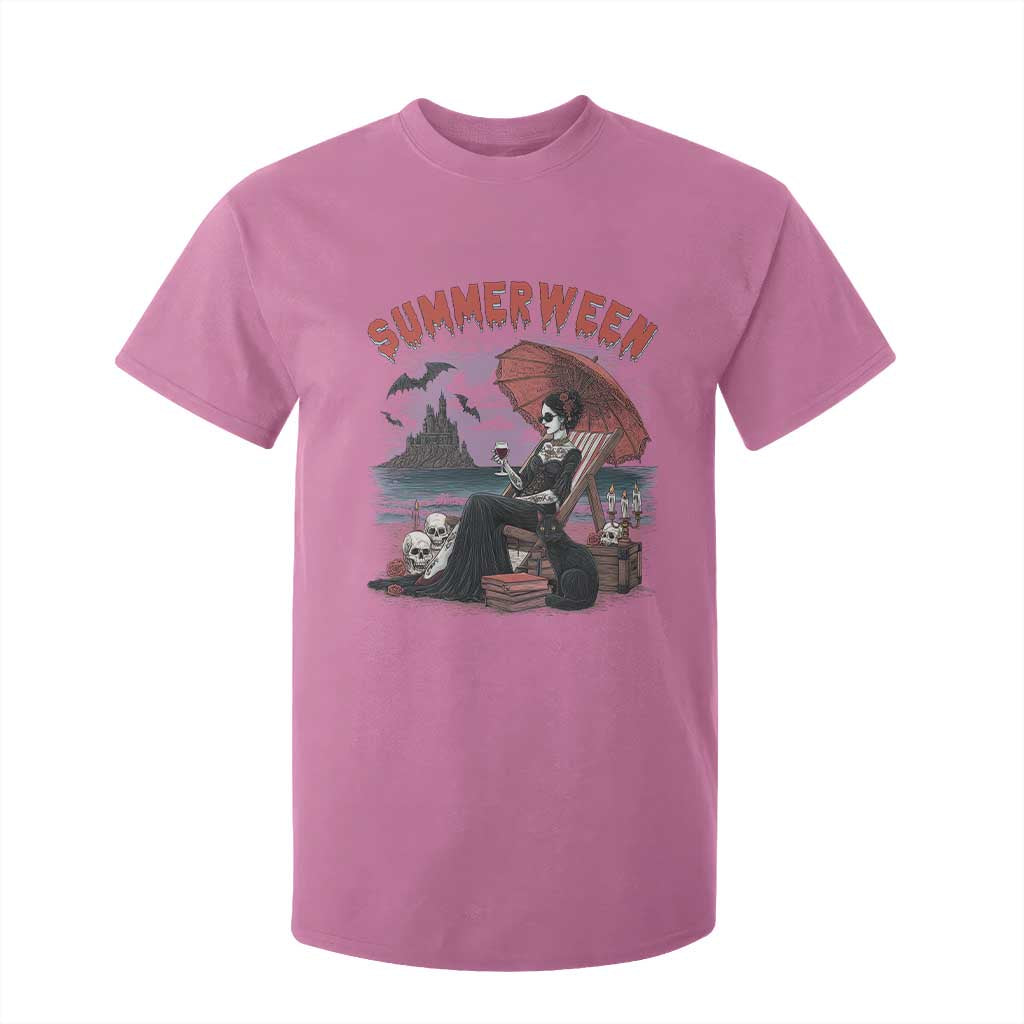 Gothic Summerween T Shirt For Kid Spooky Summer Halloween Horror Character TS02 Azalea Print Your Wear