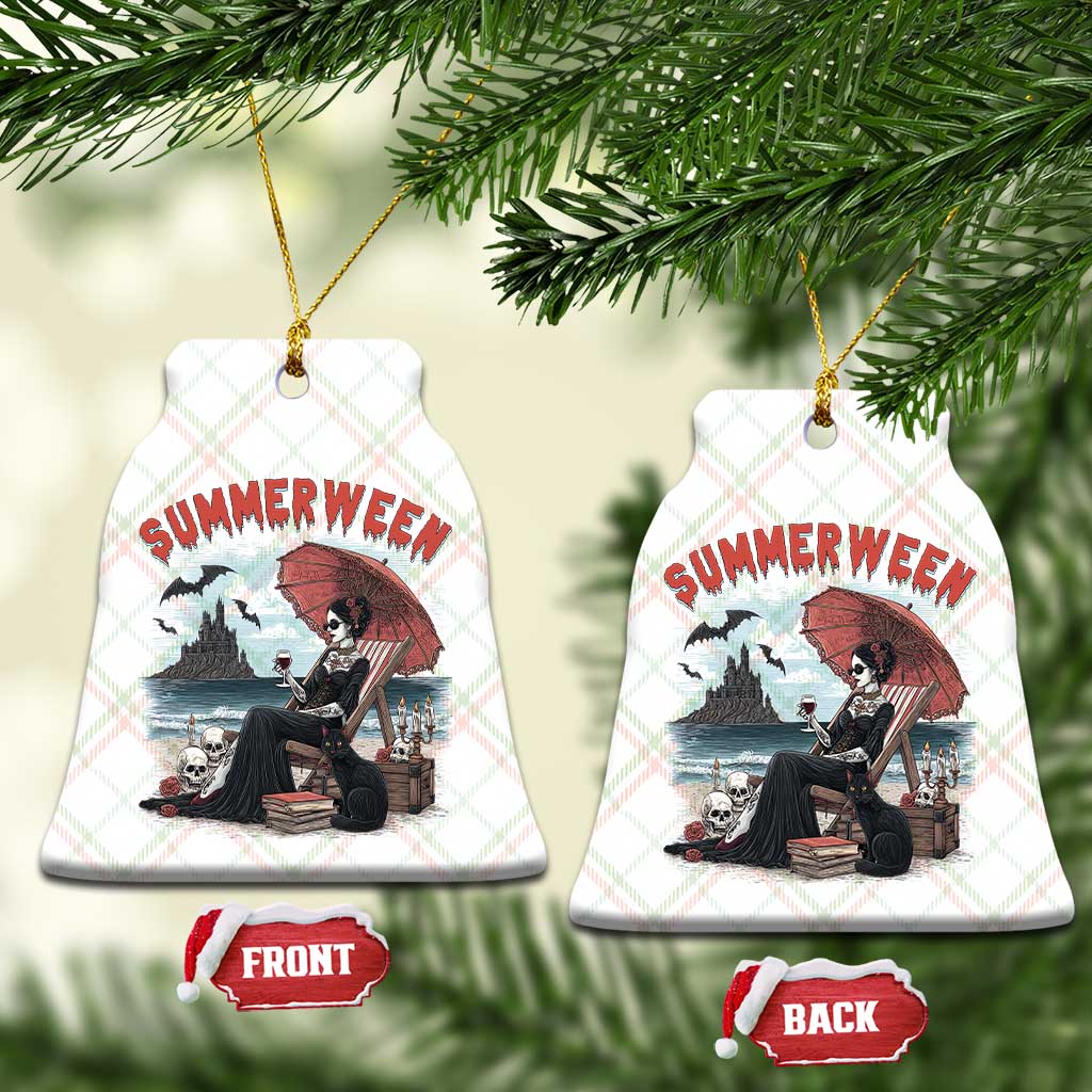 Gothic Summerween Ceramic Ornament Spooky Summer Halloween Horror Character TS02 Print Your Wear