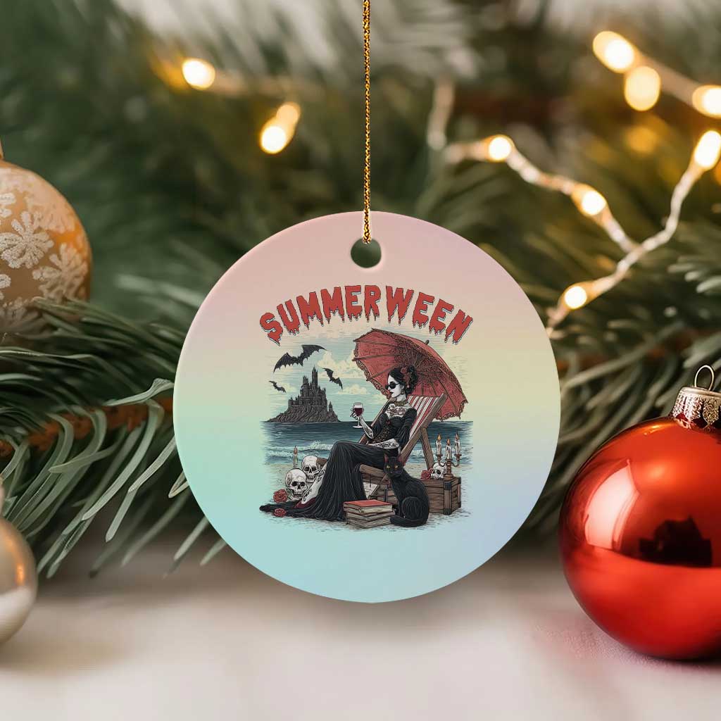 Gothic Summerween Ceramic Ornament Spooky Summer Halloween Horror Character TS02 1pc Pastel Print Your Wear