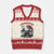 Gothic Summerween V-Neck Knit Sweater Vest Spooky Summer Halloween Horror Character TS02 Beige Red Print Your Wear