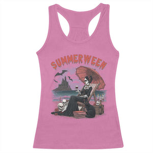 Gothic Summerween Racerback Tank Top Spooky Summer Halloween Horror Character TS02 Azalea Print Your Wear