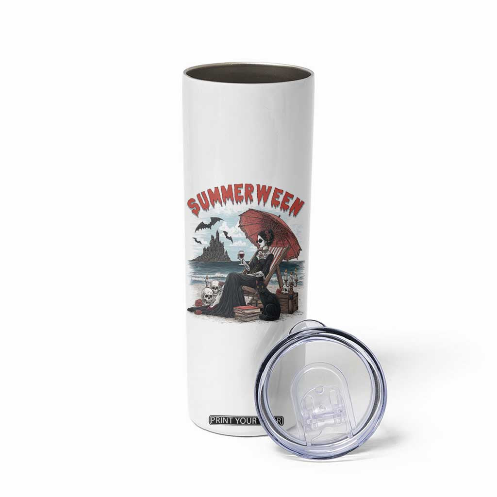 Gothic Summerween Skinny Tumbler Spooky Summer Halloween Horror Character TS02 Print Your Wear