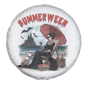Gothic Summerween Spare Tire Cover Spooky Summer Halloween Horror Character TS02 Print Your Wear