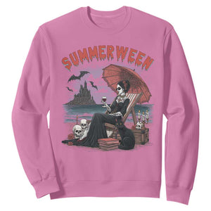 Gothic Summerween Sweatshirt Spooky Summer Halloween Horror Character TS02 Azalea Print Your Wear