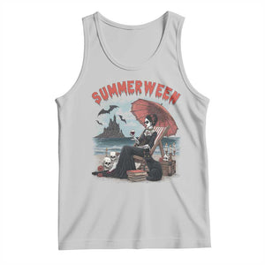 Gothic Summerween Tank Top Spooky Summer Halloween Horror Character TS02 Ash Print Your Wear