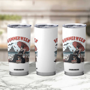 Gothic Summerween Tumbler Cup Spooky Summer Halloween Horror Character TS02 Print Your Wear