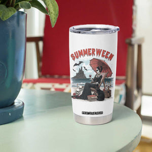Gothic Summerween Tumbler Cup Spooky Summer Halloween Horror Character TS02 Print Your Wear